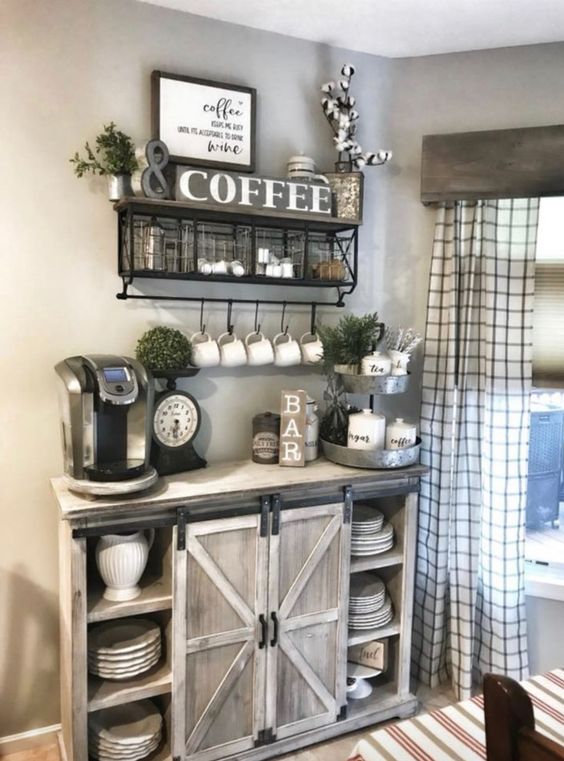 FarmhouseStyleCoffeebarideas3 Decorating Ideas And