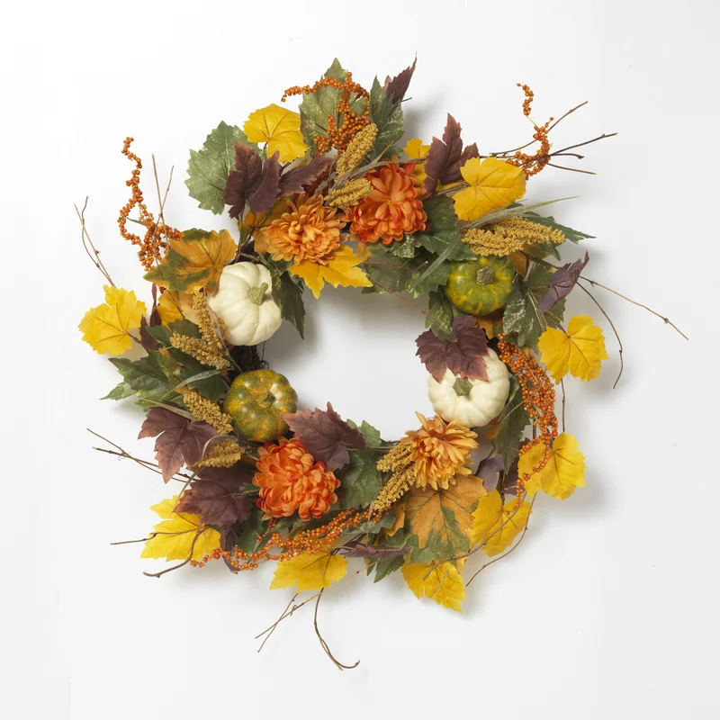 Outdoor Artificial Fall Wreaths For The Front Door