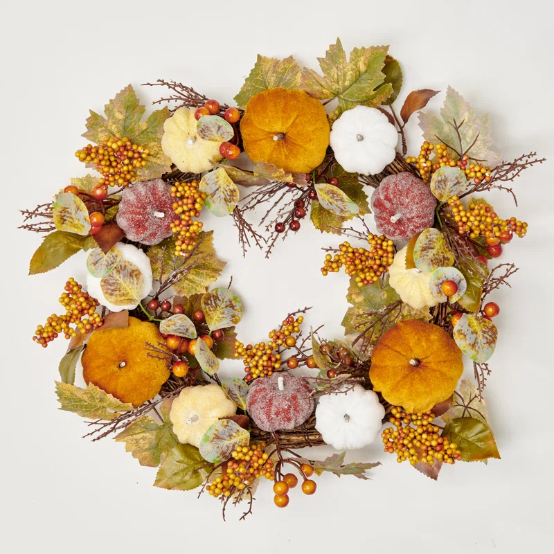 Outdoor Artificial Fall Wreaths For The Front Door