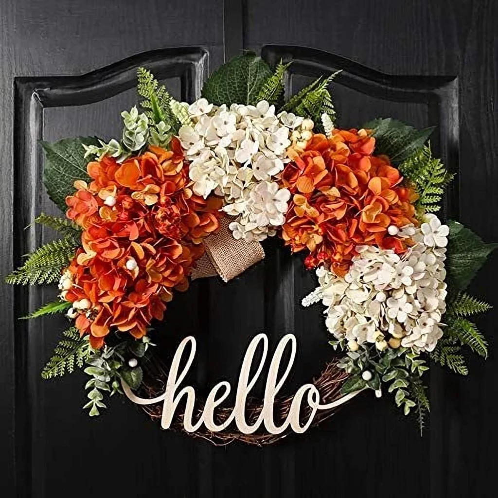 artificial fall wreaths for the front door