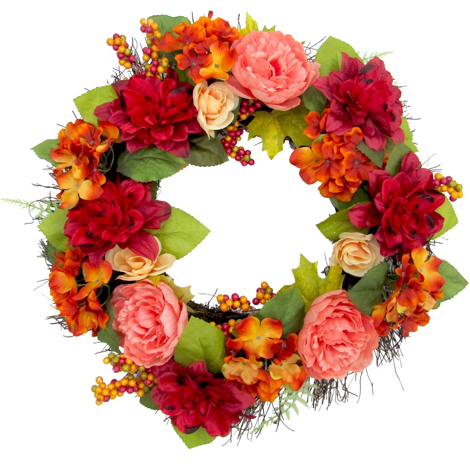 artificial fall wreaths for the front door