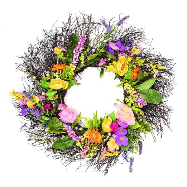 Spring wreath Mother/'s Day wreaths for front door wreaths outdoor wedding white green floral gift wreath outdoor decorations