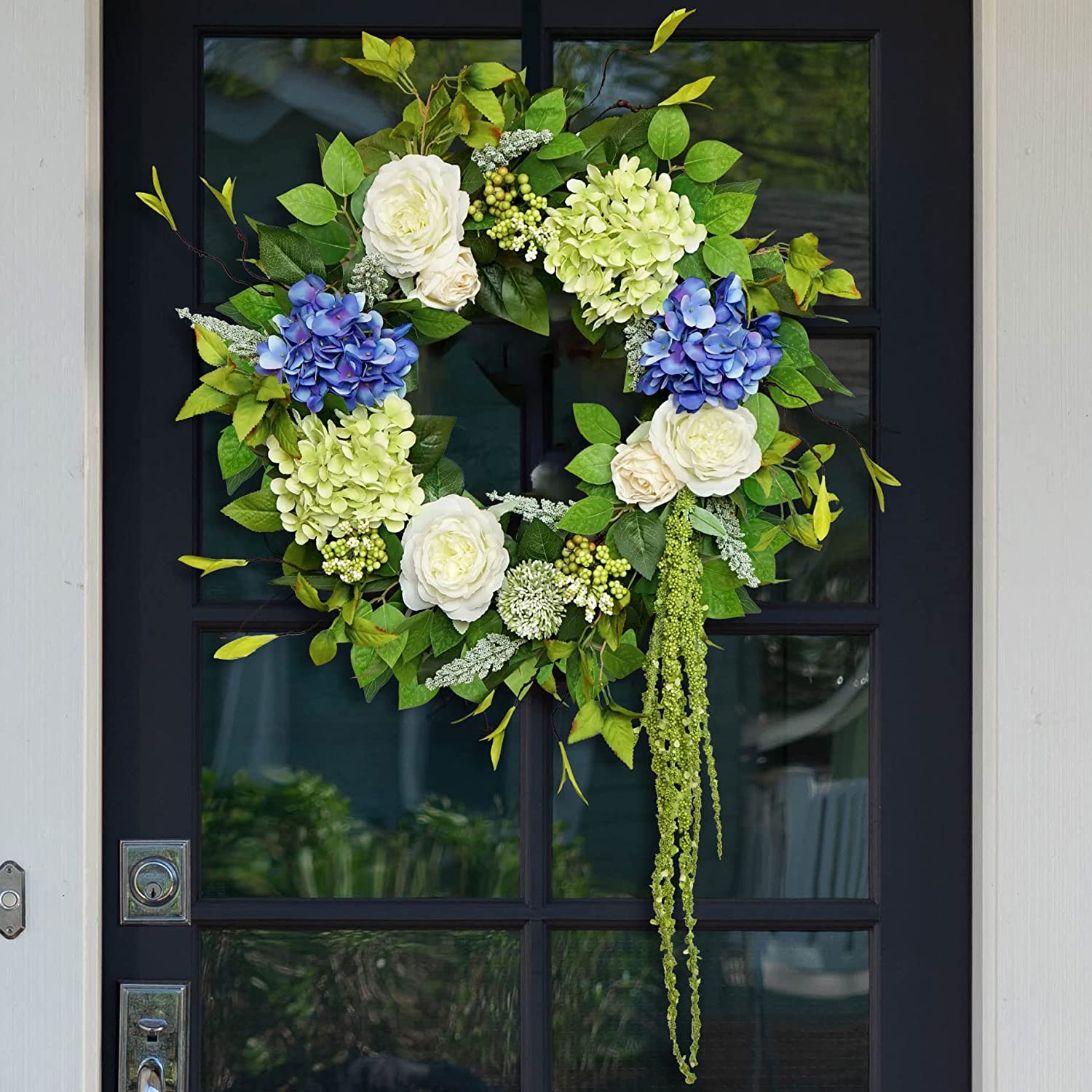 Outdoor Floral Spring Wreaths For The Front Door