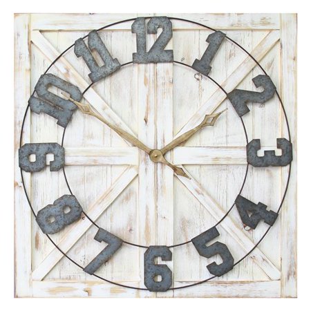 Large Decorative Farmhouse Style Wall Clocks Extra Large Clocks Decorating Ideas And Accessories For The Home Creative Ideas For Every Room