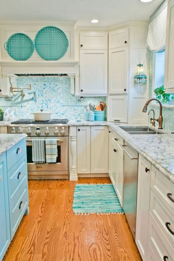 Beautiful Turquoise Kitchen Decor Ideas – Small Appliances ...