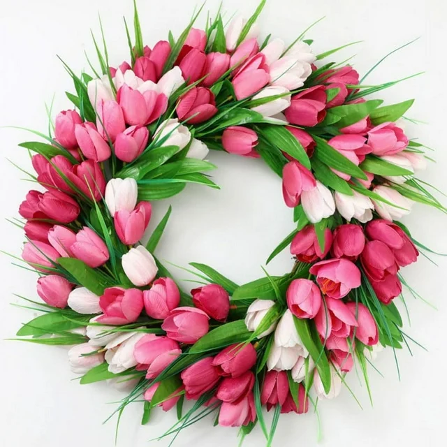 outdoor floral spring wreaths for the front door