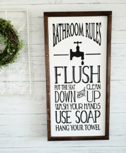 Farmhouse Bathroom Wall Decor Ideas