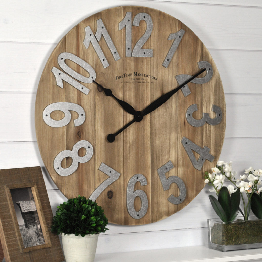 Large Decorative Farmhouse Style Wall Clocks – Extra Large Clocks