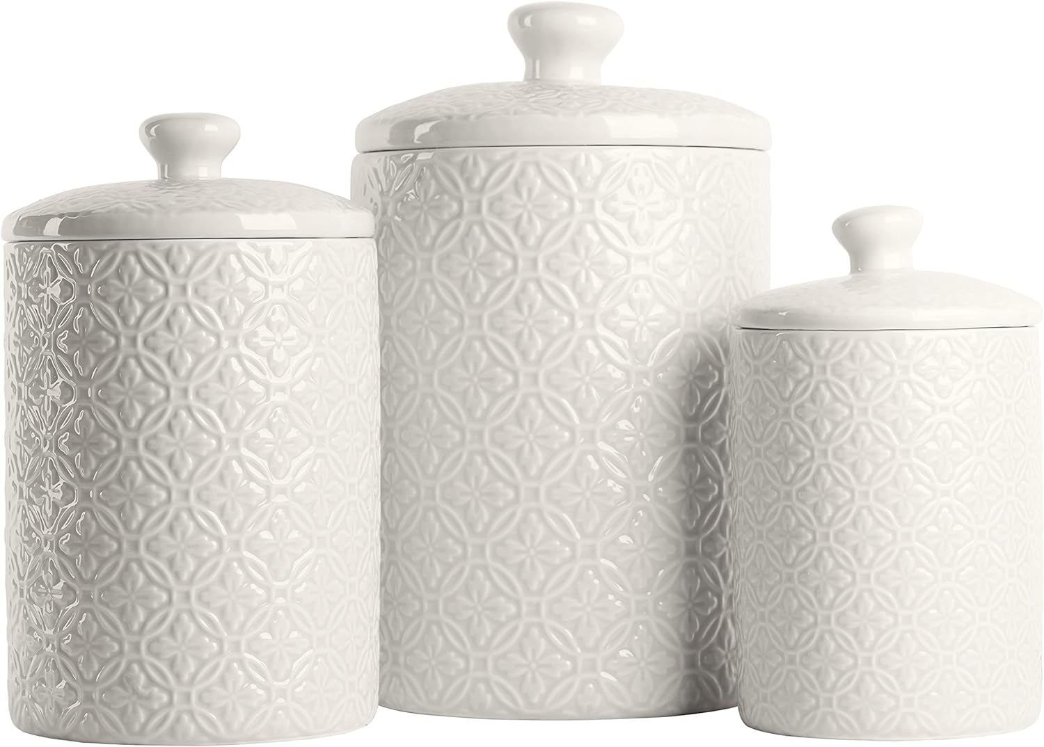 3-Piece Ceramic Kitchen Canister Sets