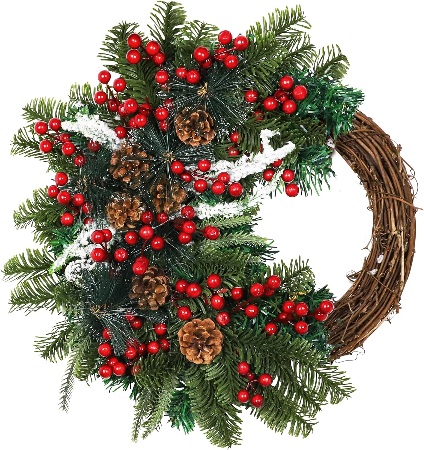 rustic farmhouse christmas wreaths for the front door