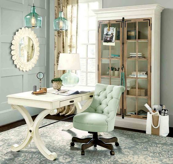 Shabby Chic Home Office Decorating Ideas for Women – Workspace