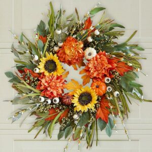 Farmhouse Fall Wreaths For The Front Door