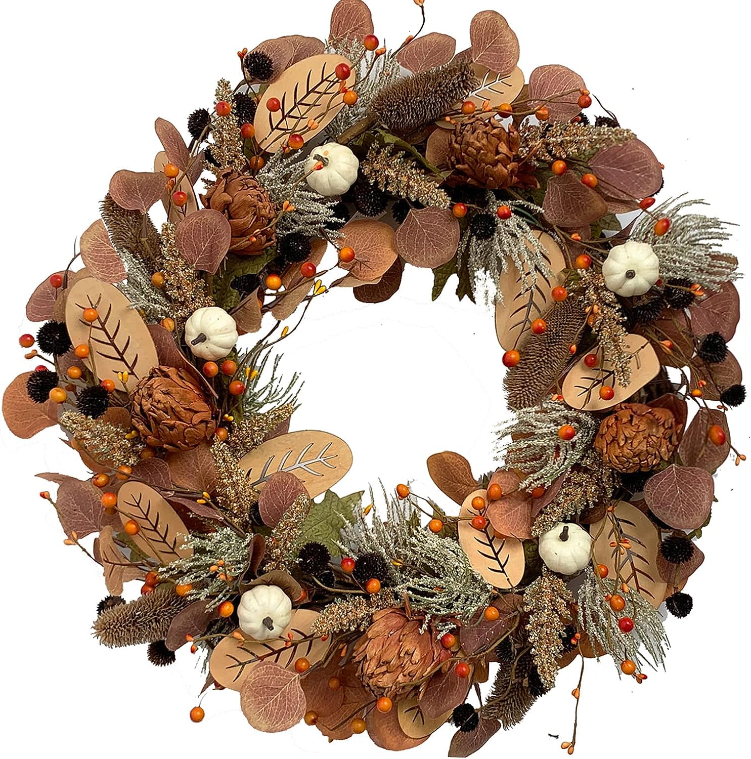 Outdoor Fall Harvest Wreaths For The Front Door