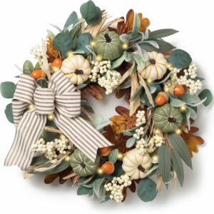 farmhouse fall wreaths for the front door