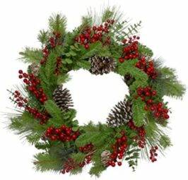 large indoor holiday christmas wreath
