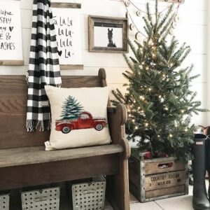 farmhouse christmas entryway decor ideas