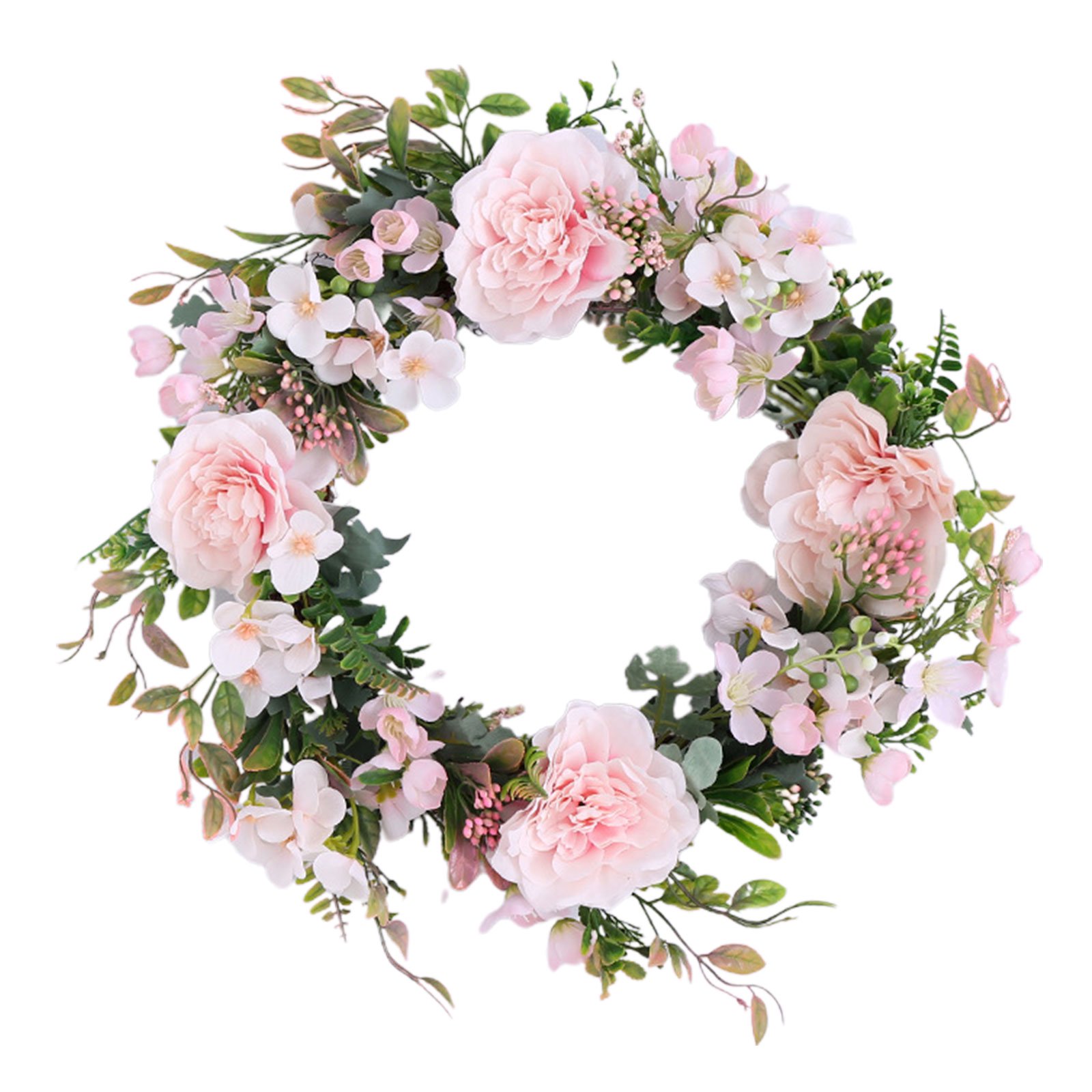 Pink Peony Spring Wreaths For The Front Door