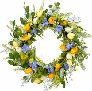 Spring Tulip Wreaths For The Front Door