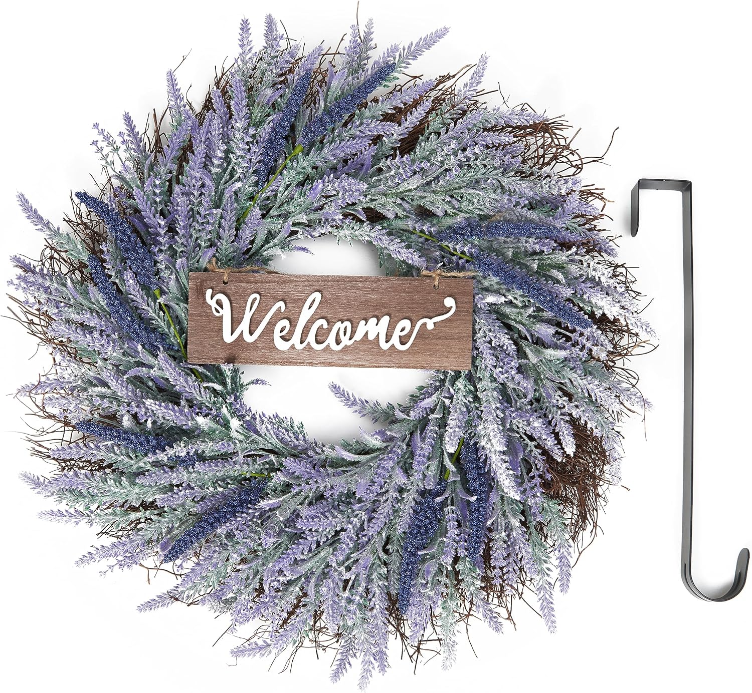 Purple Flower Door Wreaths