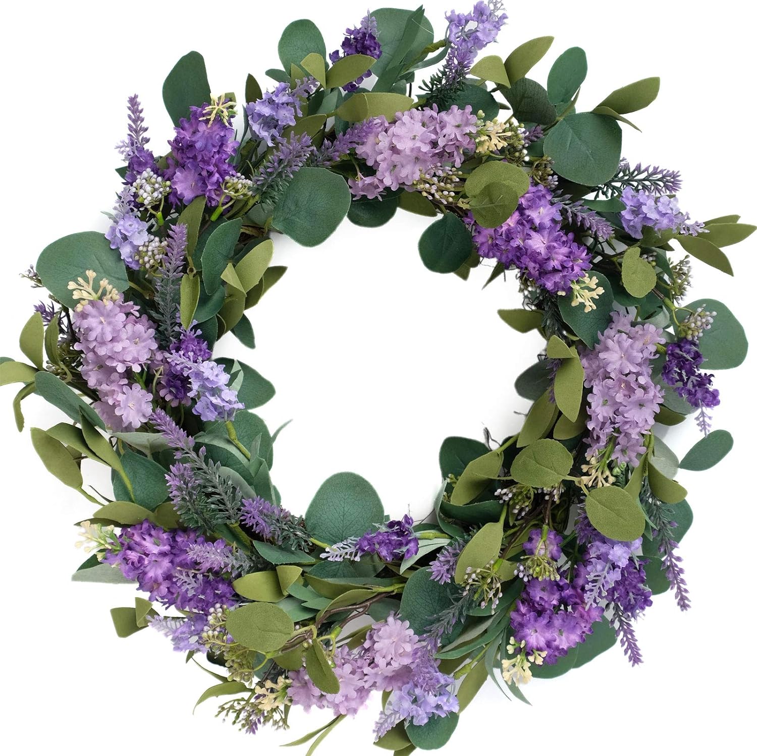 Purple Flower Door Wreaths