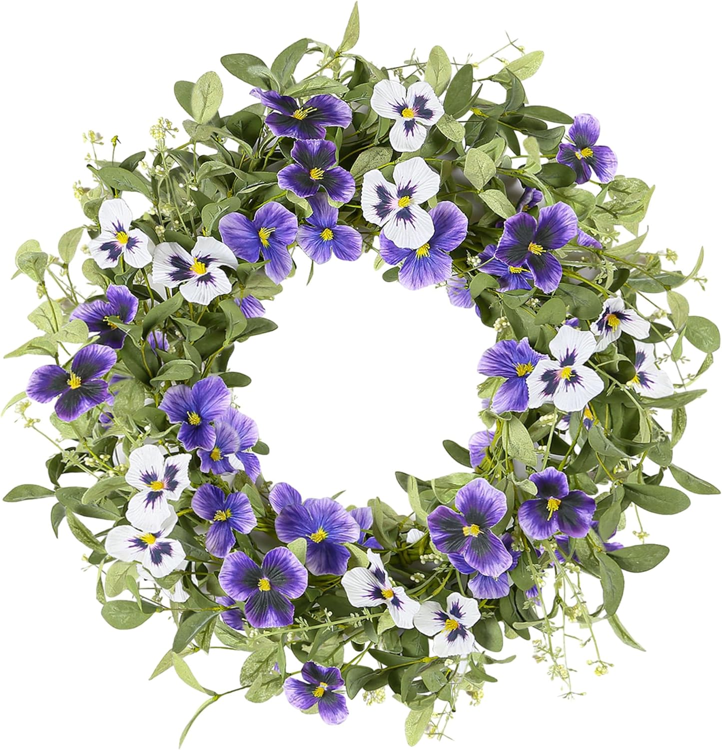 purple flower door wreaths