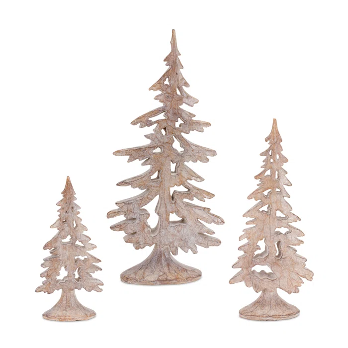 Set Of 3 Tabletop Christmas Trees