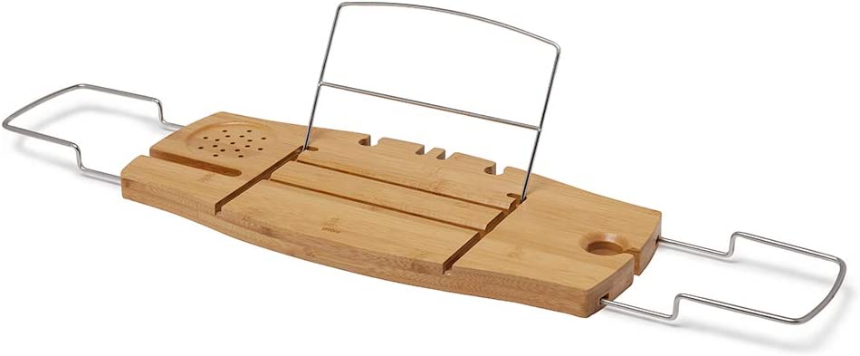 wooden bathtub caddy tray