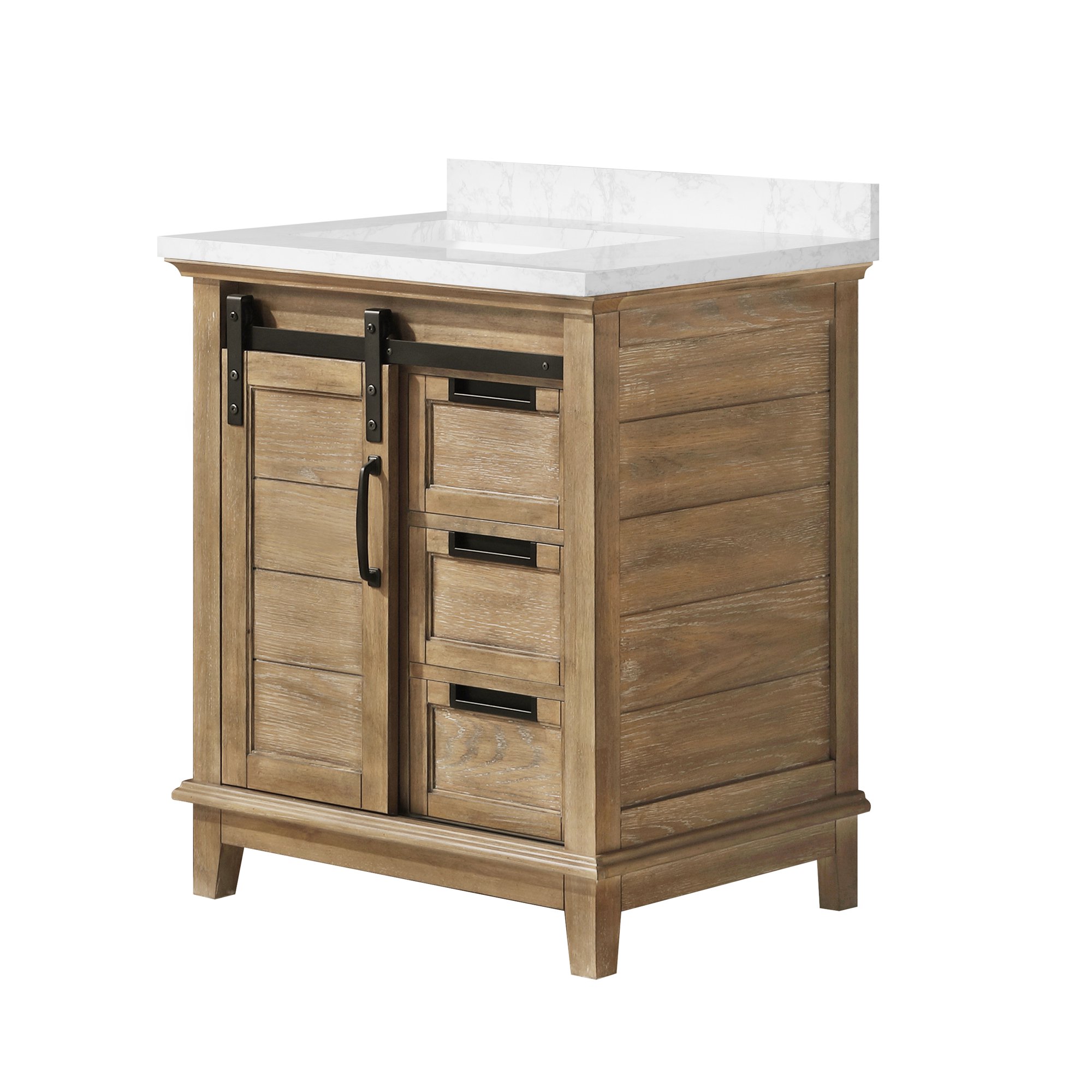 Rustic Farmhouse Bathroom Vanity With Sink