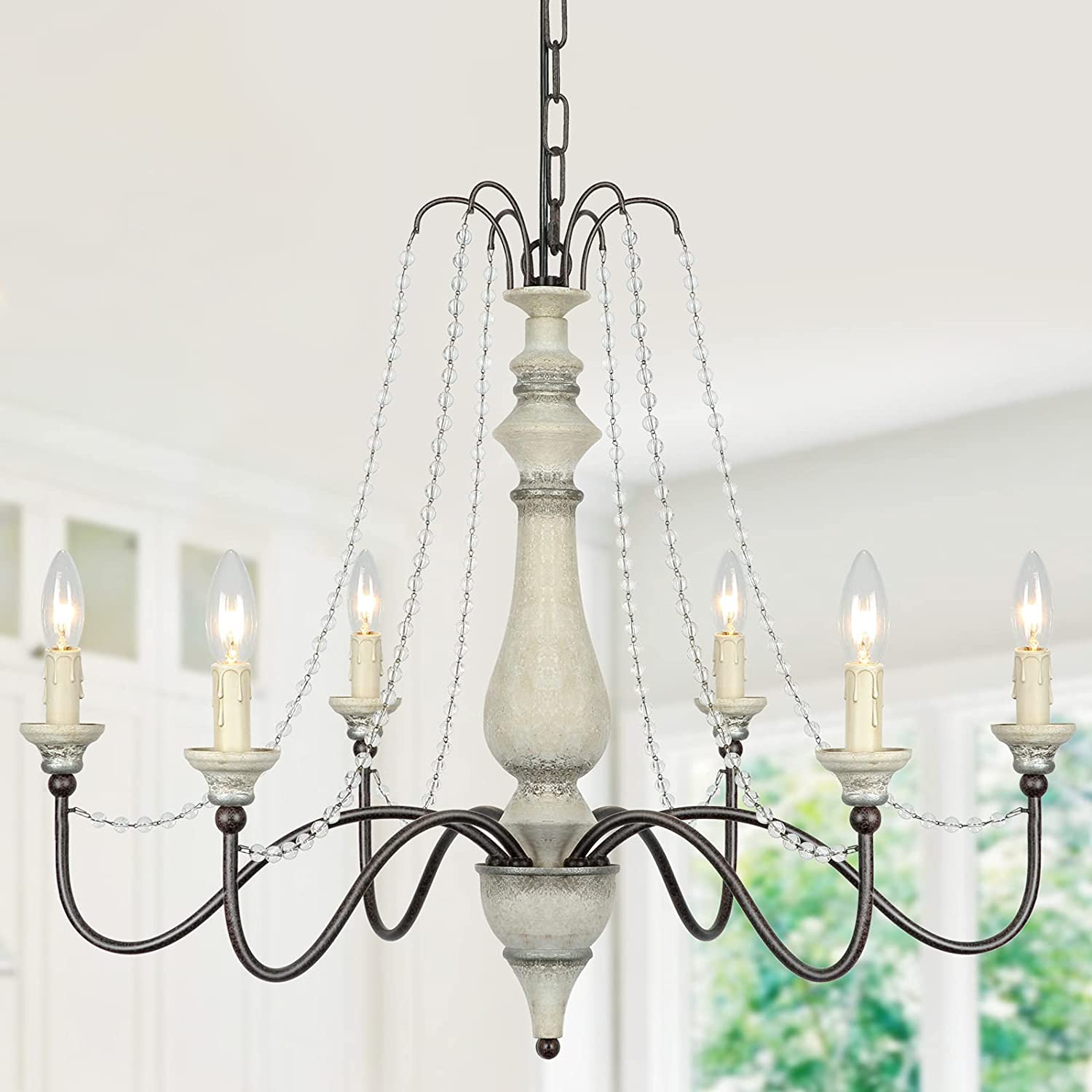 farmhouse crystal chandeliers for the dining room