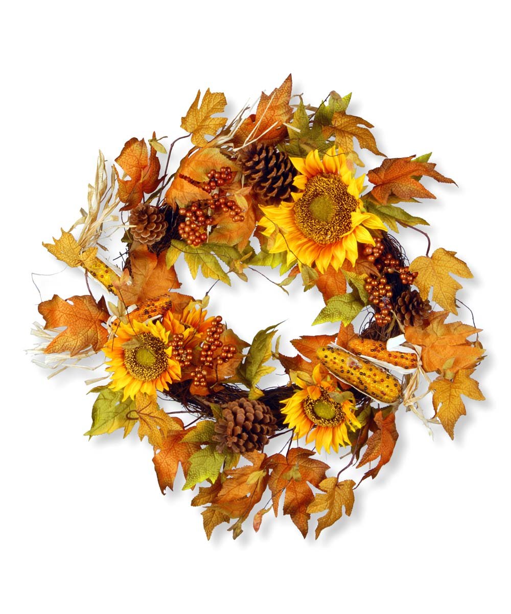 Fall Sunflower Wreaths For The Front Door