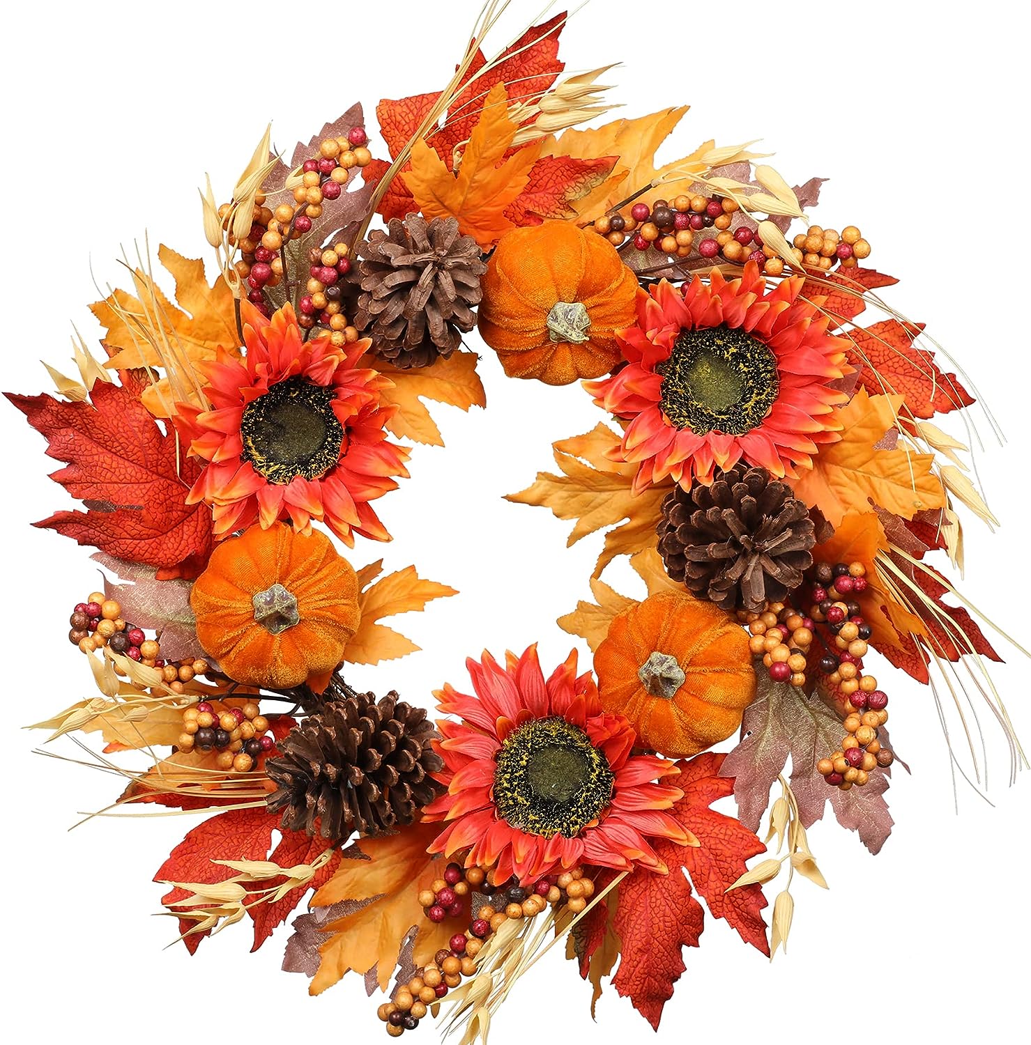 fall sunflower wreaths for the front door