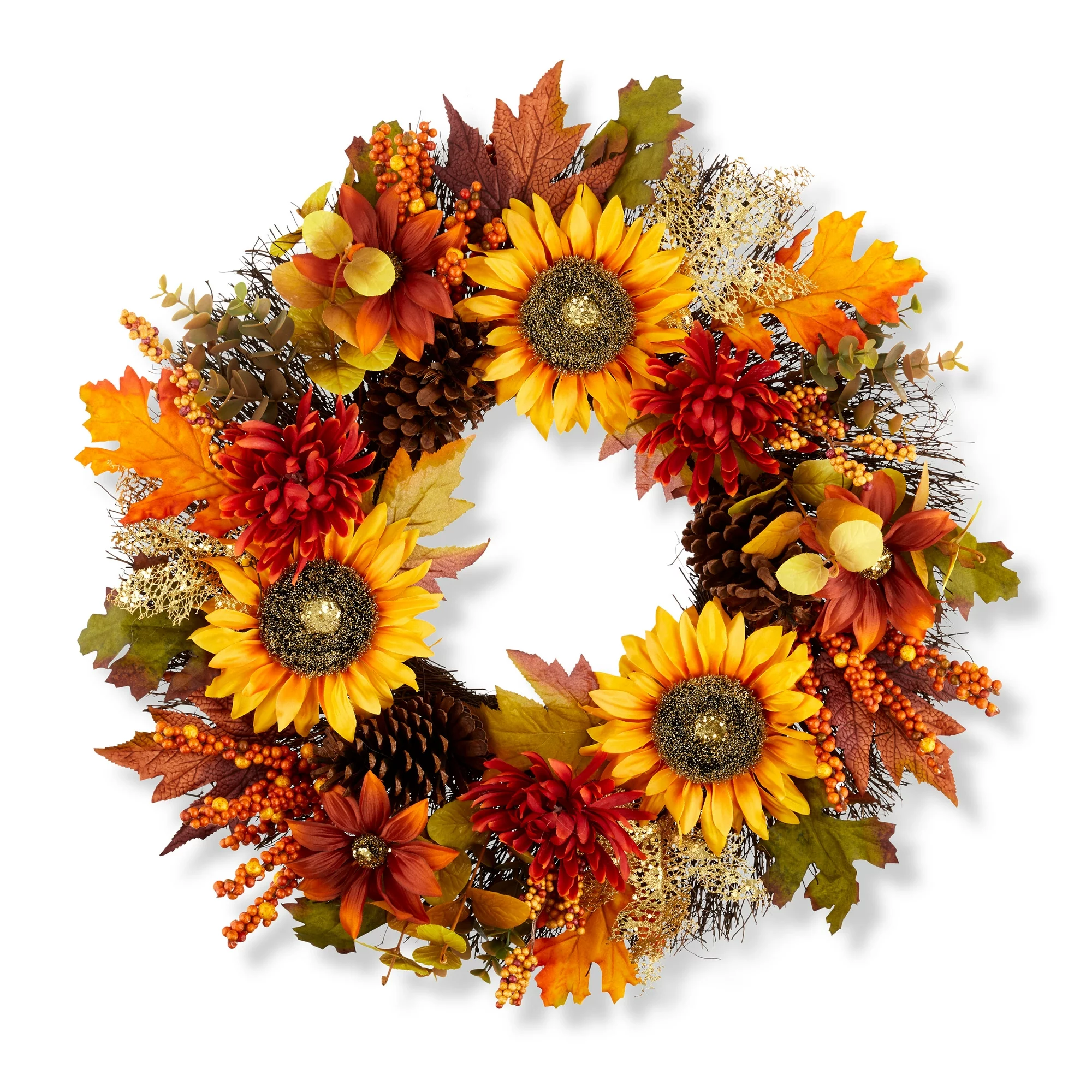 fall sunflower wreaths for the front door