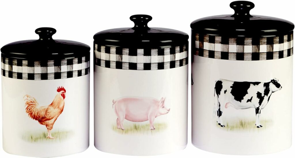 Farmhouse Style Kitchen Canister Sets