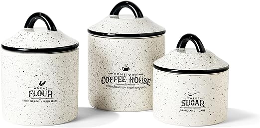 farmhouse style kitchen canister set