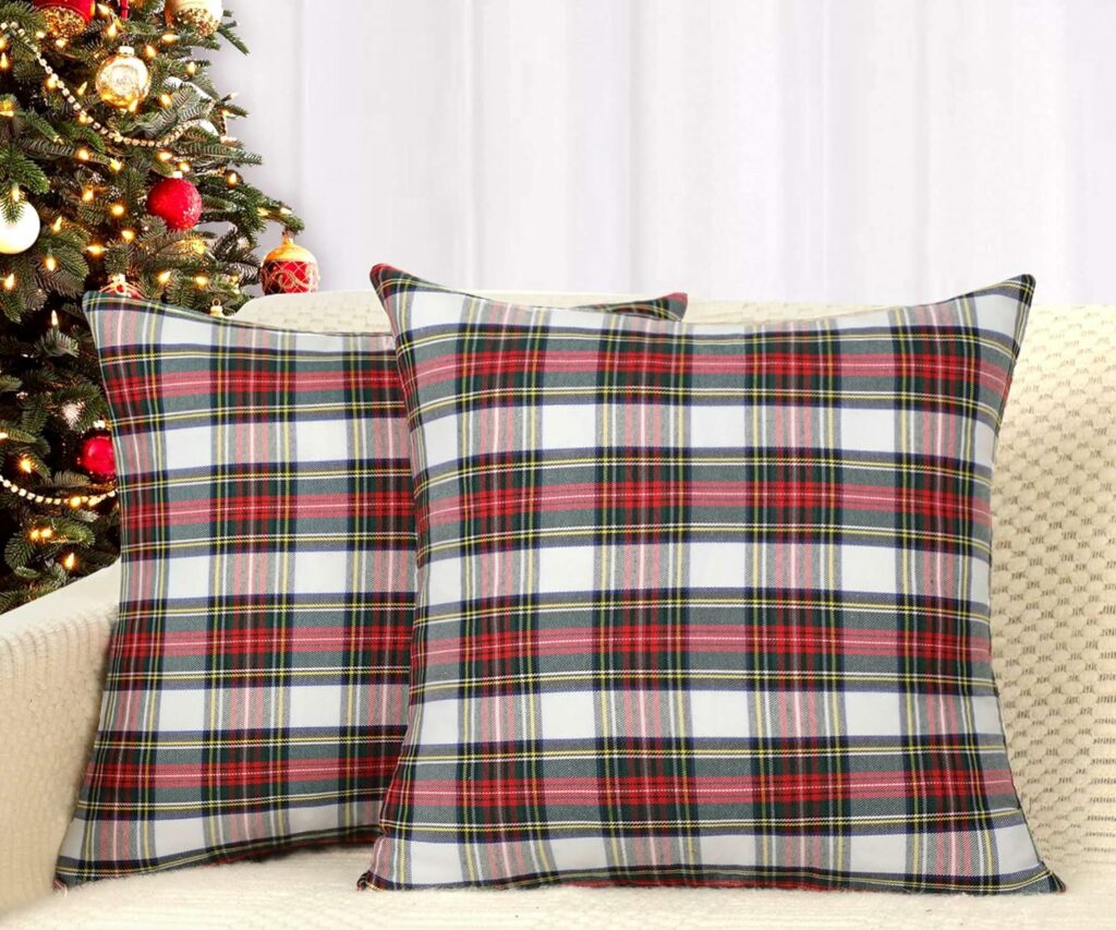 Farmhouse Christmas Throw Pillow Covers