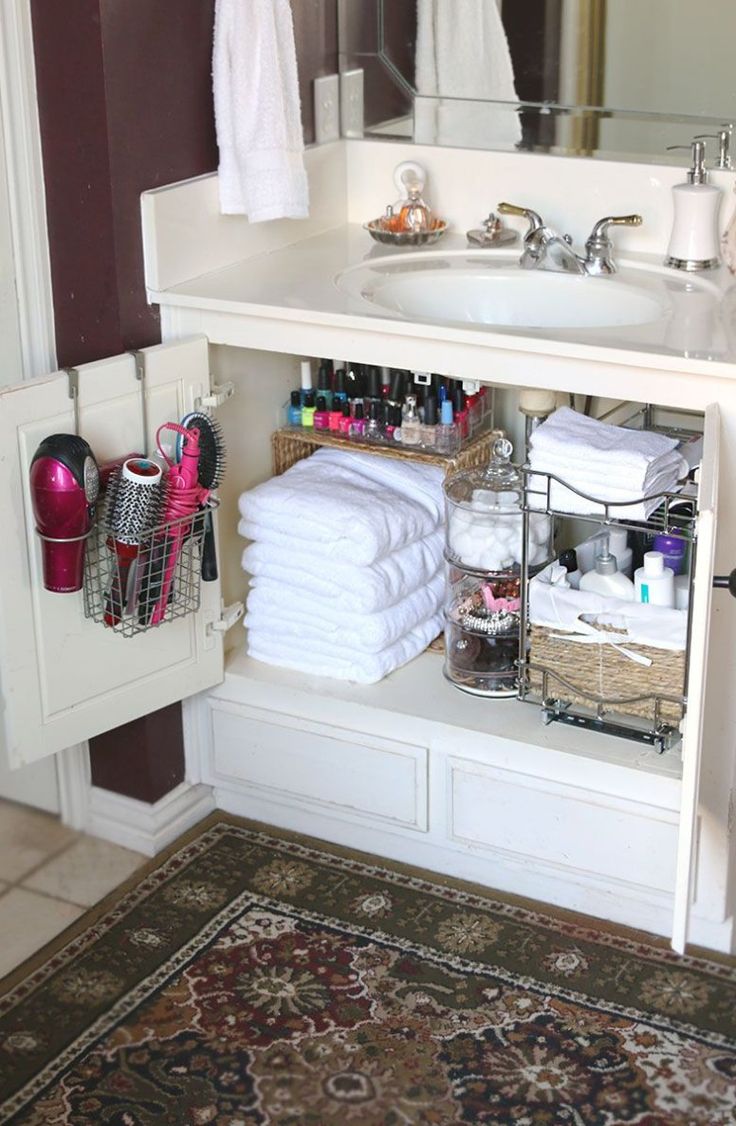 under the sink bathroom storage ideas