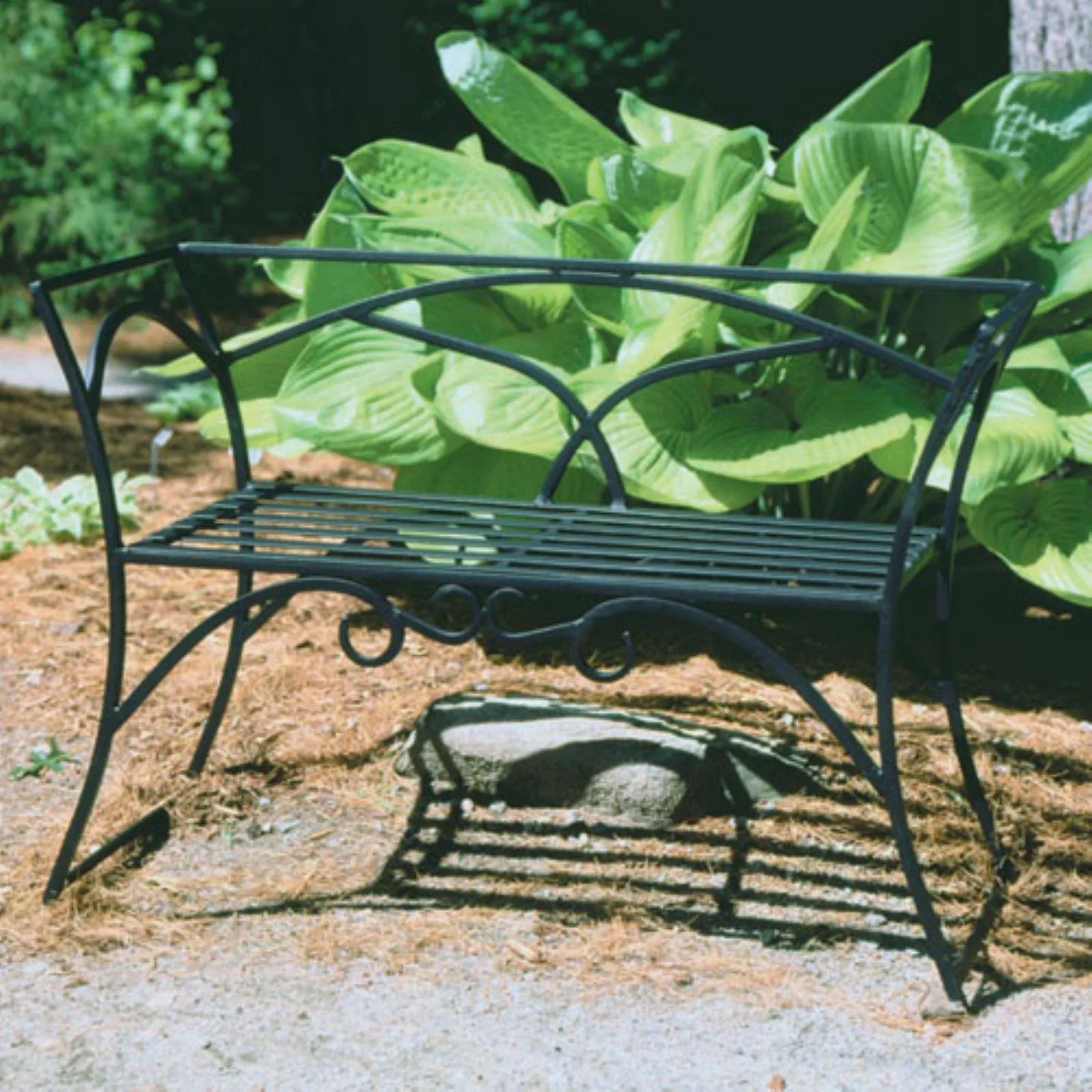 Wrought Iron Outdoor Garden Bench