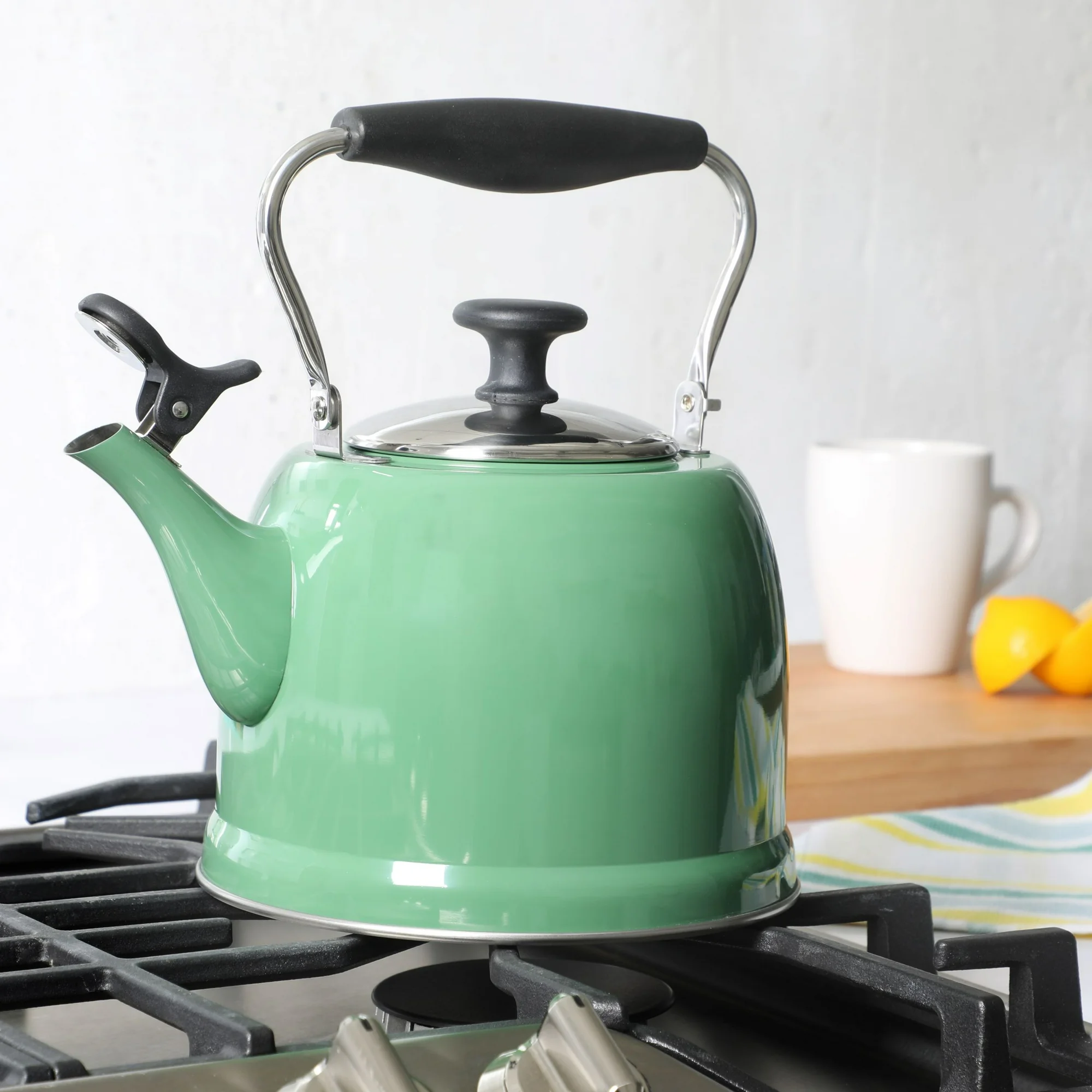 stylish tea kettle for stovetop