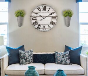 modern farmhouse wall clocks