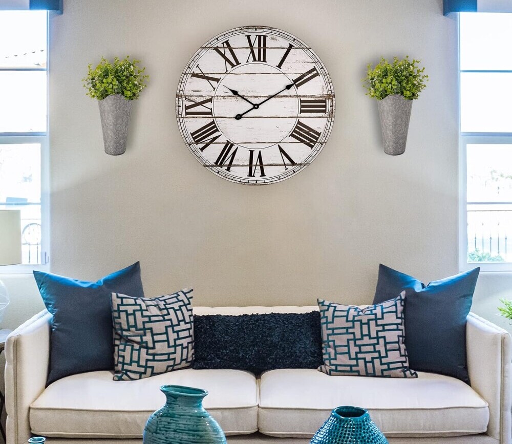 modern farmhouse wall clock