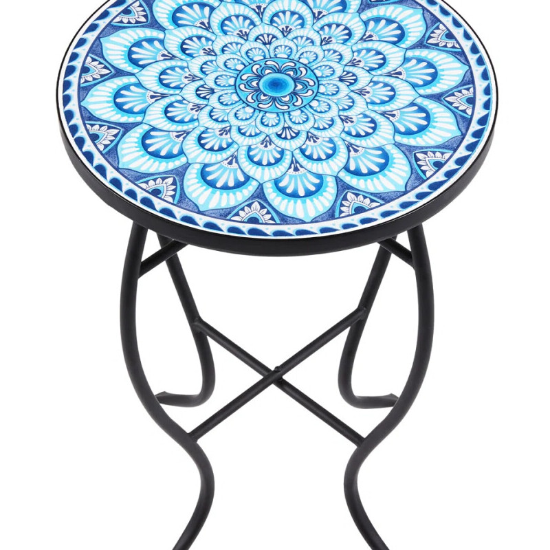 mosaic outdoor side table