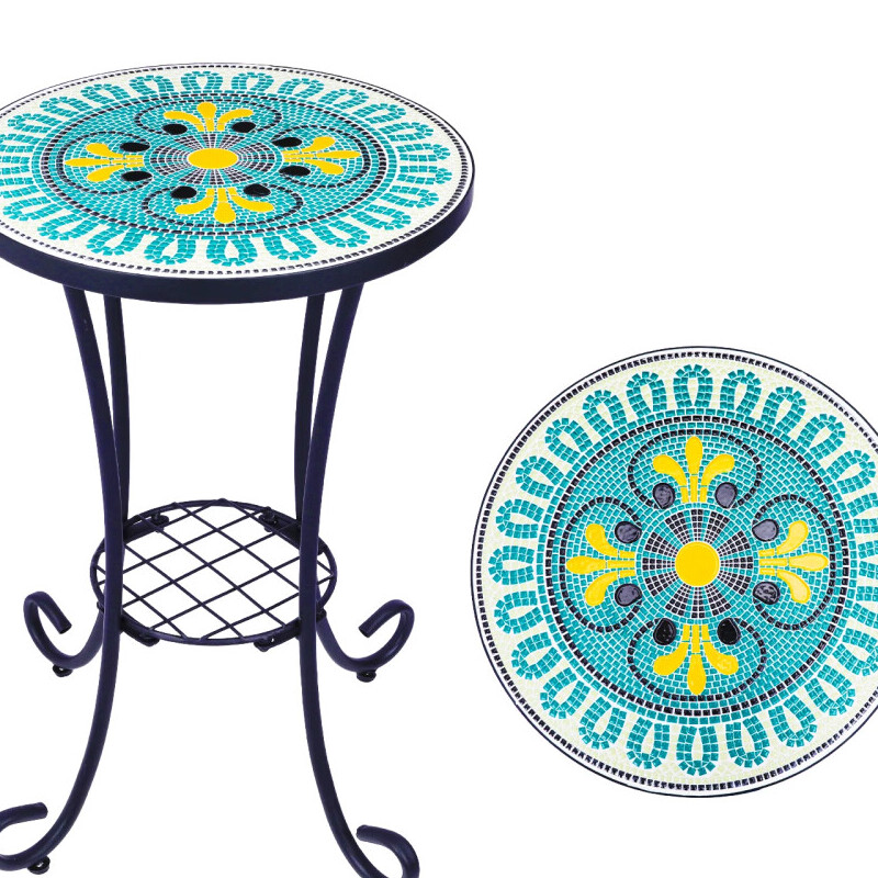 mosaic outdoor side table