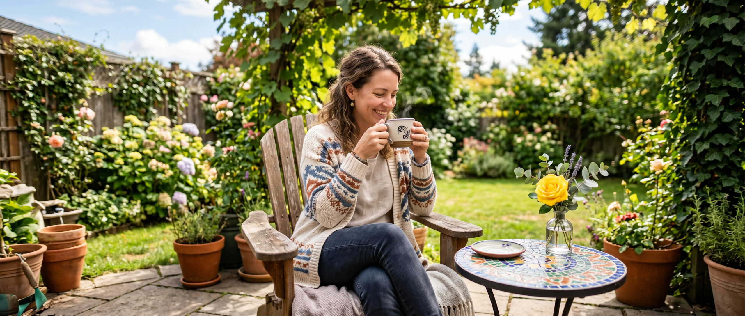 How to Style A Mosaic Outdoor Side Table (Easy Ideas)