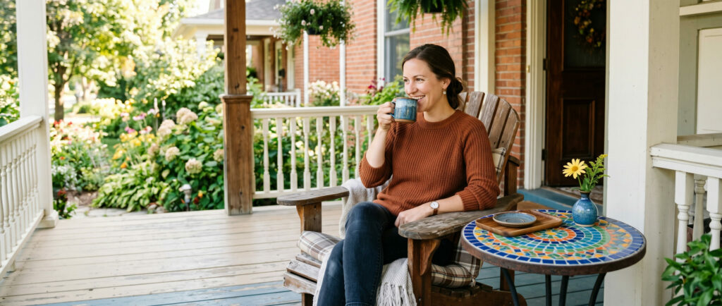 How to Style a Mosaic Outdoor Side Table